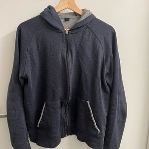 Grey Hugo Boss men’s zip up hoodie